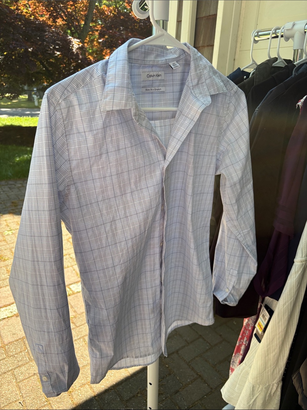 Boys size 20 Calvin Klein Dress shirt button down collar